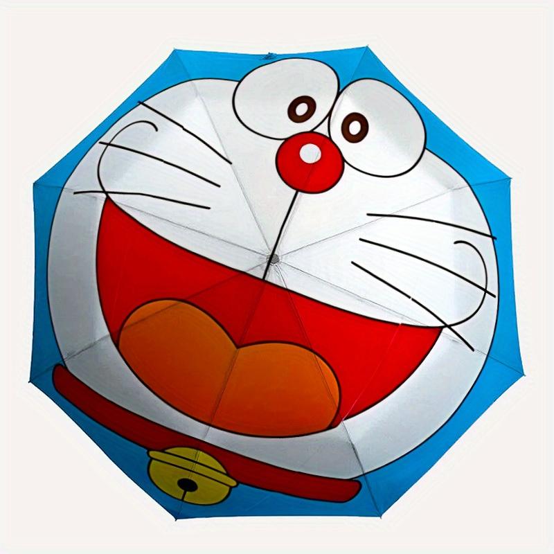 

1pc Doraemon Automatic Umbrella - 8-Rib Foldable Design, Outdoor Adventures, and Family Celebrations, Durable Canopy Material yy250823102