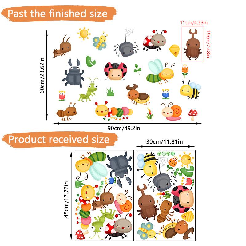 DIY Cartoon Wall Stickers Animal English Letters Astronaut Space Decals for Kids Room Nursery Living Room Decor Self Adhesive Vinyl Art