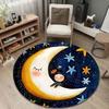Artistic Round Mandala Multicolor Accent Rug, Non-Slip Floor Mat for Kitchen