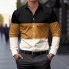 Men's Business Casual Shirt-Button-Up Long Sleeve Formal and Everyday Office Shirt Horizontal Stripes -Seasonal Fashion Summer