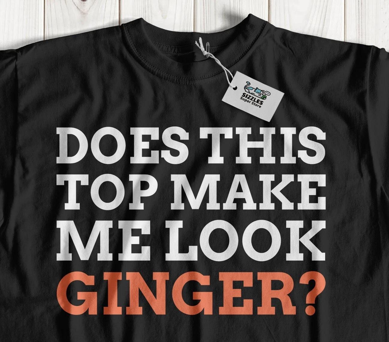 Unisex Funny Ginger Hair T-Shirt Redhead, Orange And Auburn Gifts M