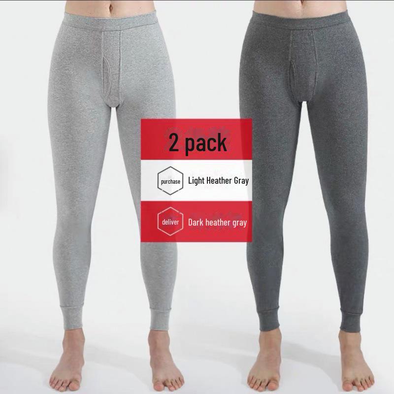 Men's 100% Cotton Lightweight Autumn Trousers - Warm, Comfortable Winter Base Pants