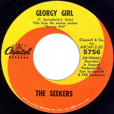 7 inch plaat SEEKERS Georgy Girl 5756 Capitol Records 1966 US Rock Gebruikt