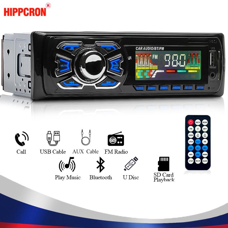 Купить Hippcron Автомобильное радио 1din Стерео приемник Bluetooth ...