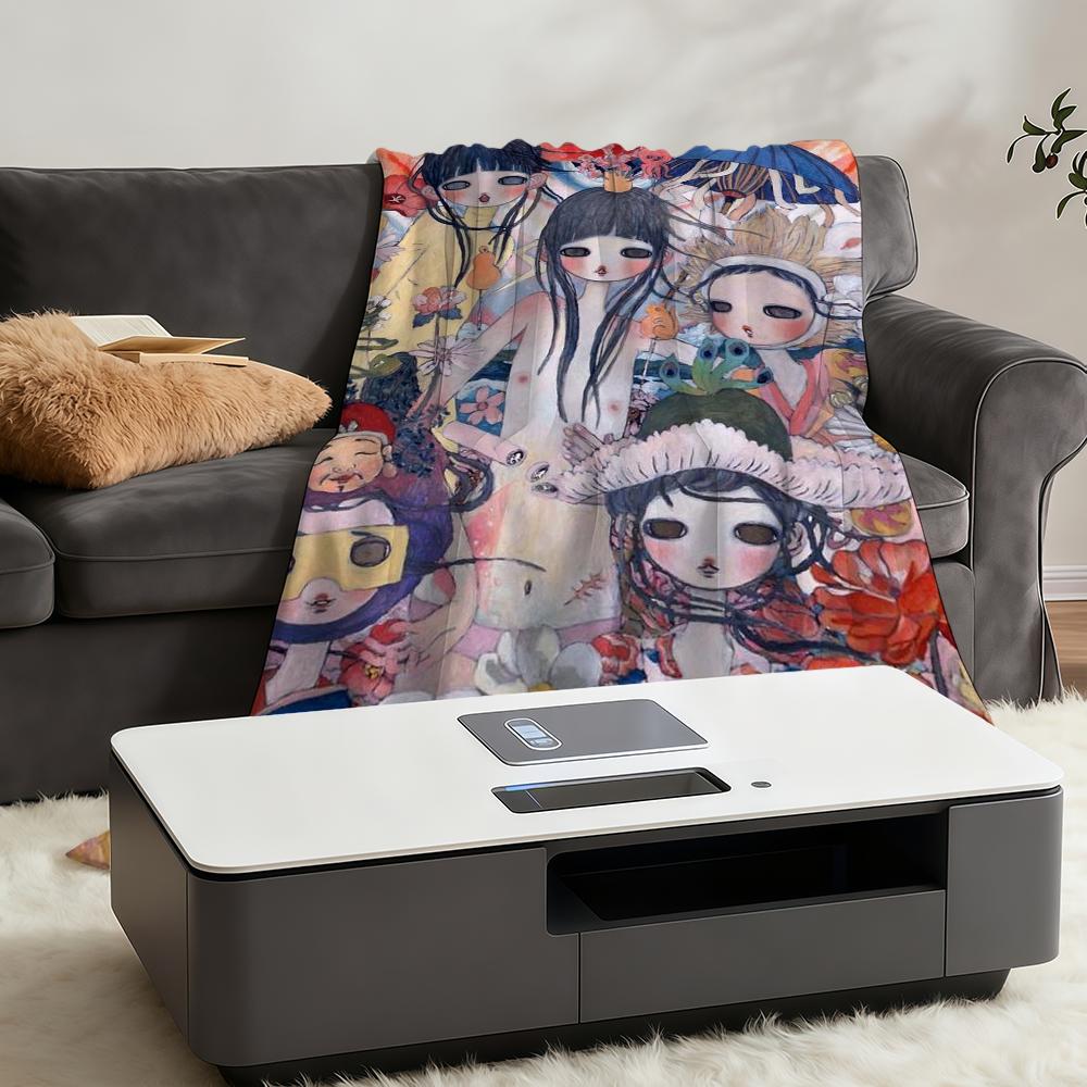 Blanket Aya Throw Super Cosy Plush Living Room Cute T-Takanos Sofa Couch Childish Birthday Gifts