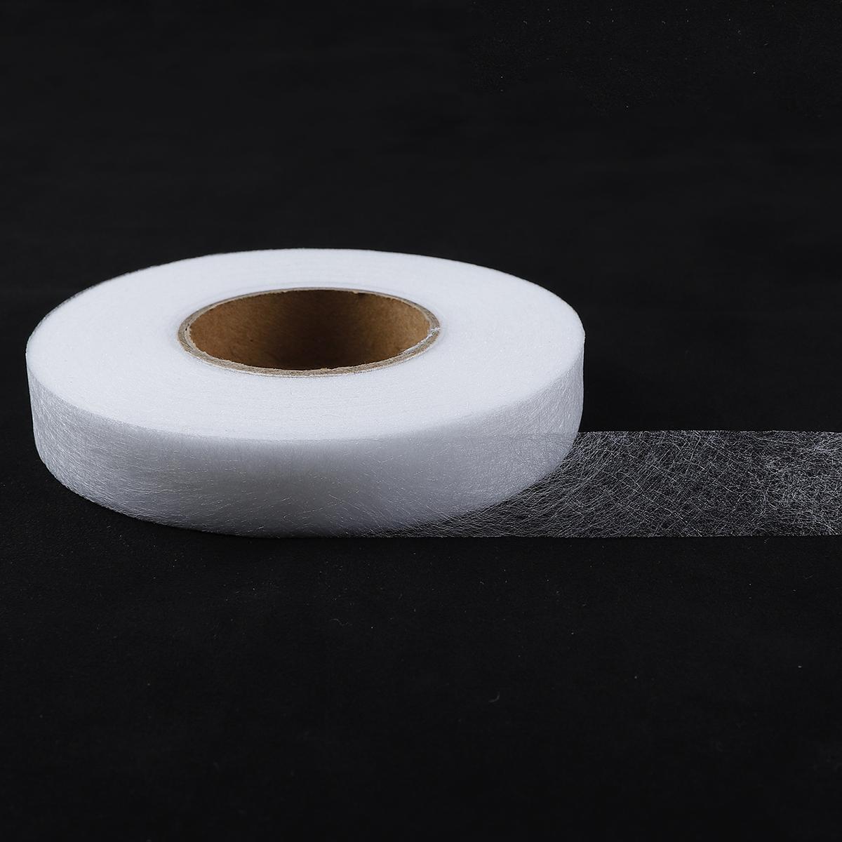 

70 ярдів/рулон Білий Чорний Двосторонній швейний аксесуар Термоклейка стрічка Тканина Одяг Плавка інтерлайнова тканинна стрічка для швейних приладдя 2cm білий