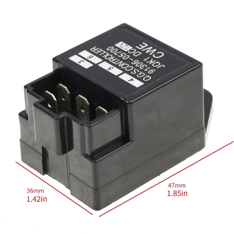 91306-05700 Replacements KQ1 DC12V Time Delay Relays Plastic Housing Up to 10A Load Suitable for Multiple Vehicle Models