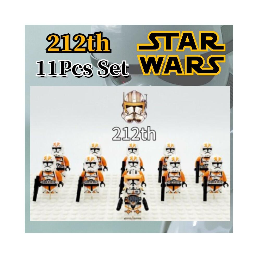 11pcs Star Wars Clone Troopers Minifigures Building Blocks Diy Toys Gifts Kids