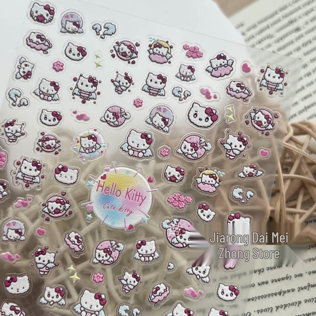 Pegatinas Personalizadas de Dibujos Animados Lindos en Relieve para Uñas