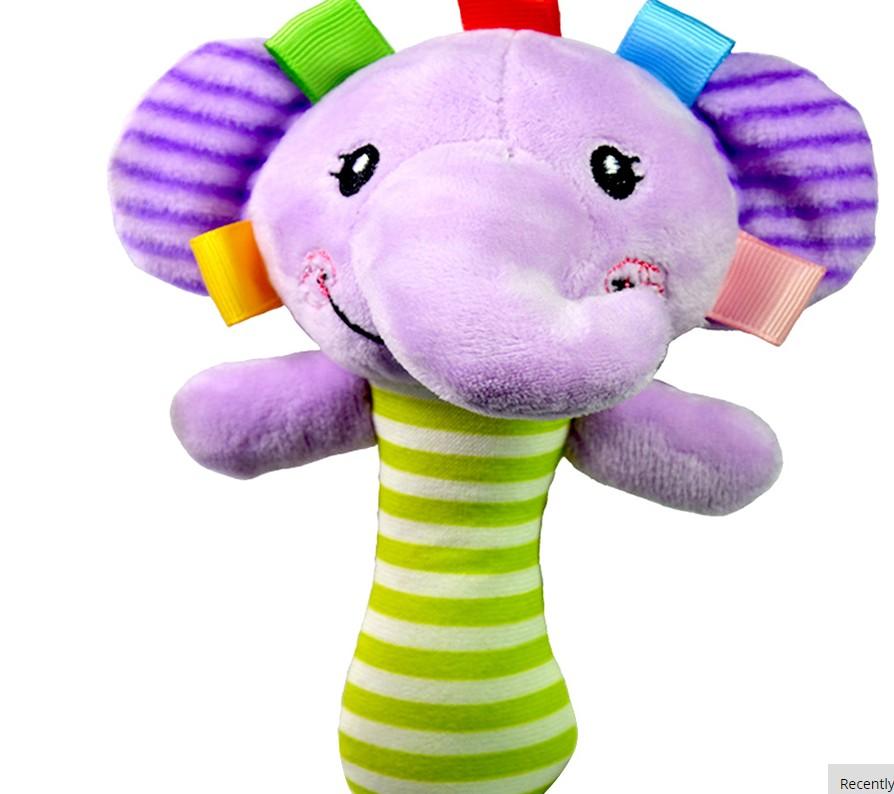 Hanging Spiral Rattle Stroller Cute Animals Crib Mobile Bed Baby Toys 0-12 Months Newborn Educational Toy for Children