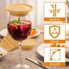 Ensemble de Planche à Charcuterie Écologique en Bambou avec Assiettes Rondes pour Apéritifs et Sous-verres pour Verres à Vin Parfait pour les Fêtes les Restaurants