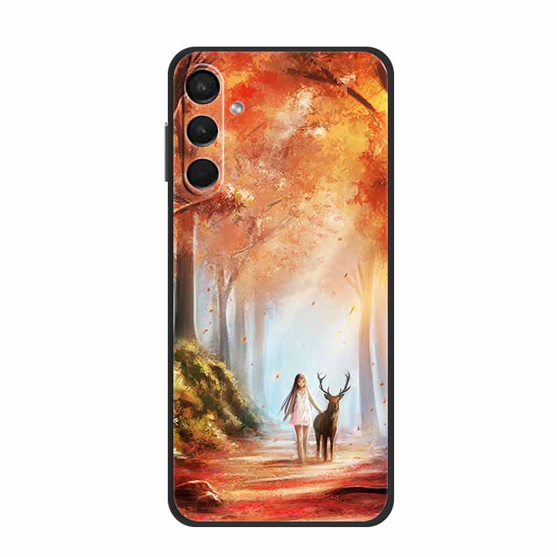 

For Samsung A24 Cases A14 A24 A54 A34 5G Lovely Painted Cat Soft TPU Silicon Cover For Samsung Galaxy A54 5G Cover A 24 Bag Samsung A24