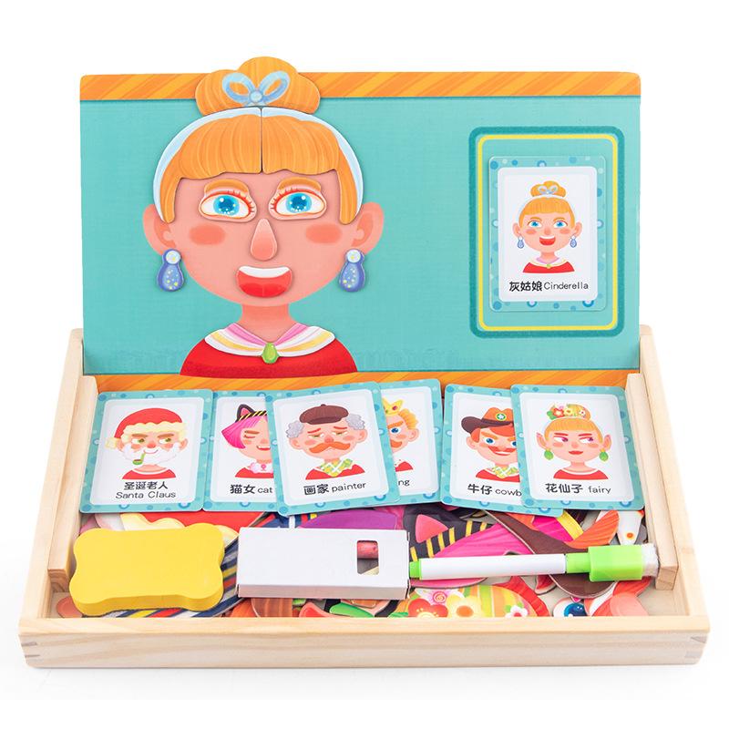 Children's Early Education Educational, Magnetic Character Cognition, Transportation, Puzzle Toys, Puzzle Music, Double-sided Learning Drawing Board