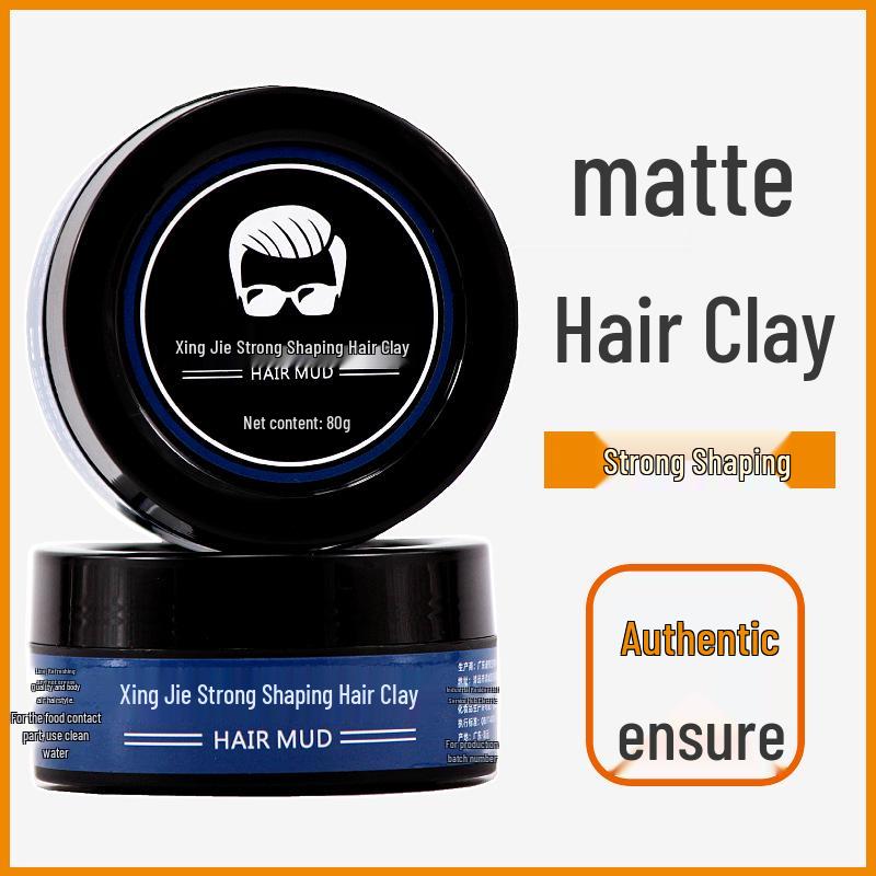 Genuine Style Matte Hair Clay - 80g: Strong Hold for Men's Voluminous Styling