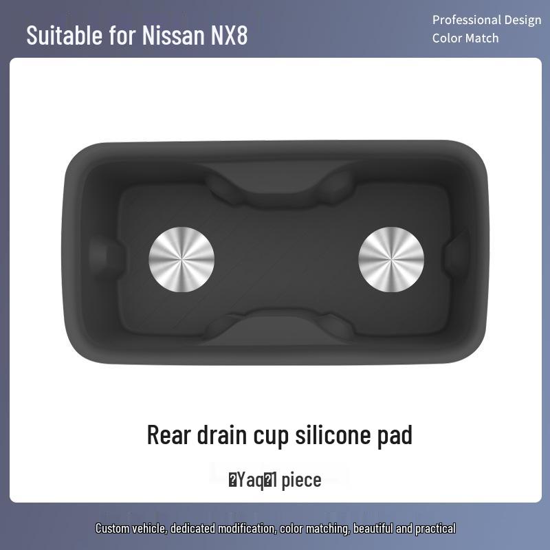 Nissan NX8 Rear Drain Cup Anti-slip Silicone Pad - Interior Upgrade Accessory