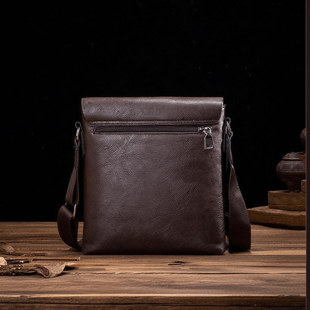 Newest Large Capacity Man Messenger Bag Adjustable Strap Waterproof Men's Crossbody Bag Pu Leather Vintage Handbag Sports