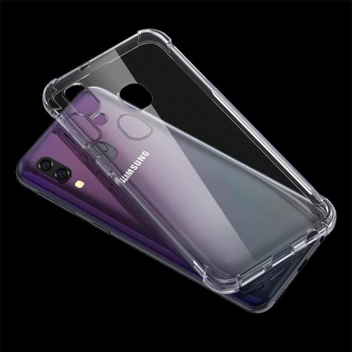 Coque - Samsung - Galaxy A40 - Transparent - Anti-choc - Silicone TPU