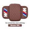 Car Arm Rest Cover With Storage Bag Center Console Elbow Cushion For BMW M Performance Alpina M3 M5 M6 X1 X3 X4 X5 G20 C3