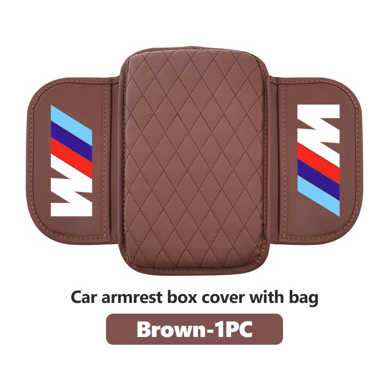 Car Arm Rest Cover With Storage Bag Center Console Elbow Cushion For BMW M Performance Alpina M3 M5 M6 X1 X3 X4 X5 G20 C3