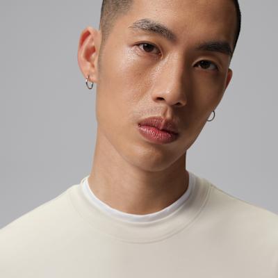 Jordan T Shirts Men's Milk White Crew Neck