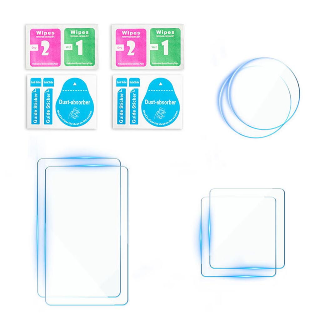 Protective Glass Film Kit for Action5 Action Camera Front and Rear Displays, Claritys, Anti Scratch Film