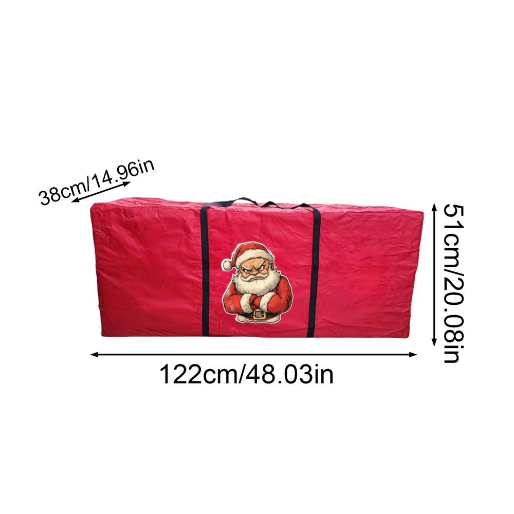 Christmas Decoration Storage Holiday Large Organizer Tote Christmas Wreath Red Storage Bag For Under Bed Bedroom Attic Basement