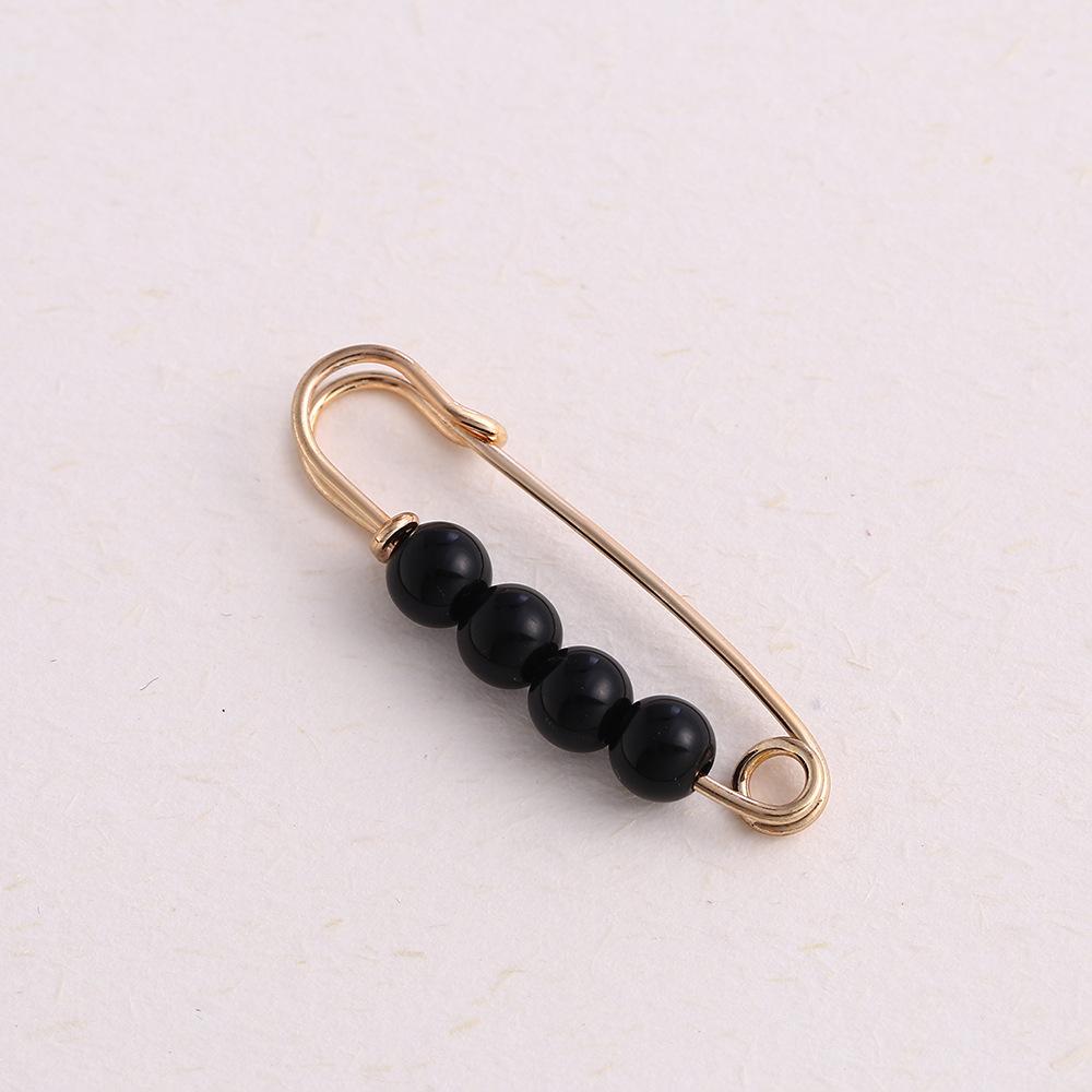 Women New Cute Imitation Pearl Rhinestone Brooch Anti-lighting Skirt Waist Pin Fashion Jewelry Accessories Gifts