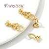 18K Gold/Rhodium Plated Fasteners For Bracelets Accessories Clasp For Jewelry Connectors Findings For DIY Jewelry Making Supplie