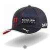 Boné da Equipe Red Bull Racing Verstappen Perez Mesmo Estilo Mistura de Algodão e Linho Chapéu de Basebol Masculino Feminino Todas as Estações Chapéu de Moda