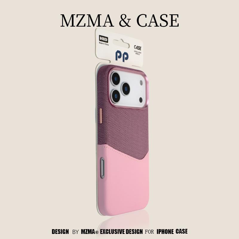 

iPhone 17 Pro Max Leather Card Slot Magnetic Case – Premium, Drop-proof Protection iPhone 14 рожевий/фіолетовий