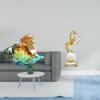 Glass Conch Horse Figurine Sea Animal Modern Statue Art Decor Craft Ornament for Home Office
