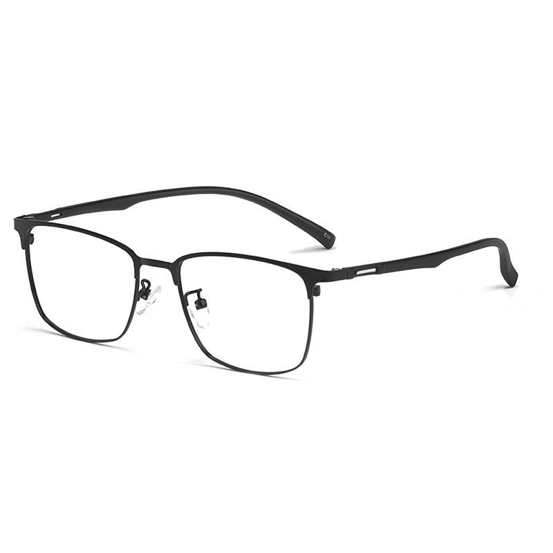 Fashion Men Ultralight Business Retro Alloy Full Frame Glasses Square Glasses Frame Optical Prescription Glasses Frame