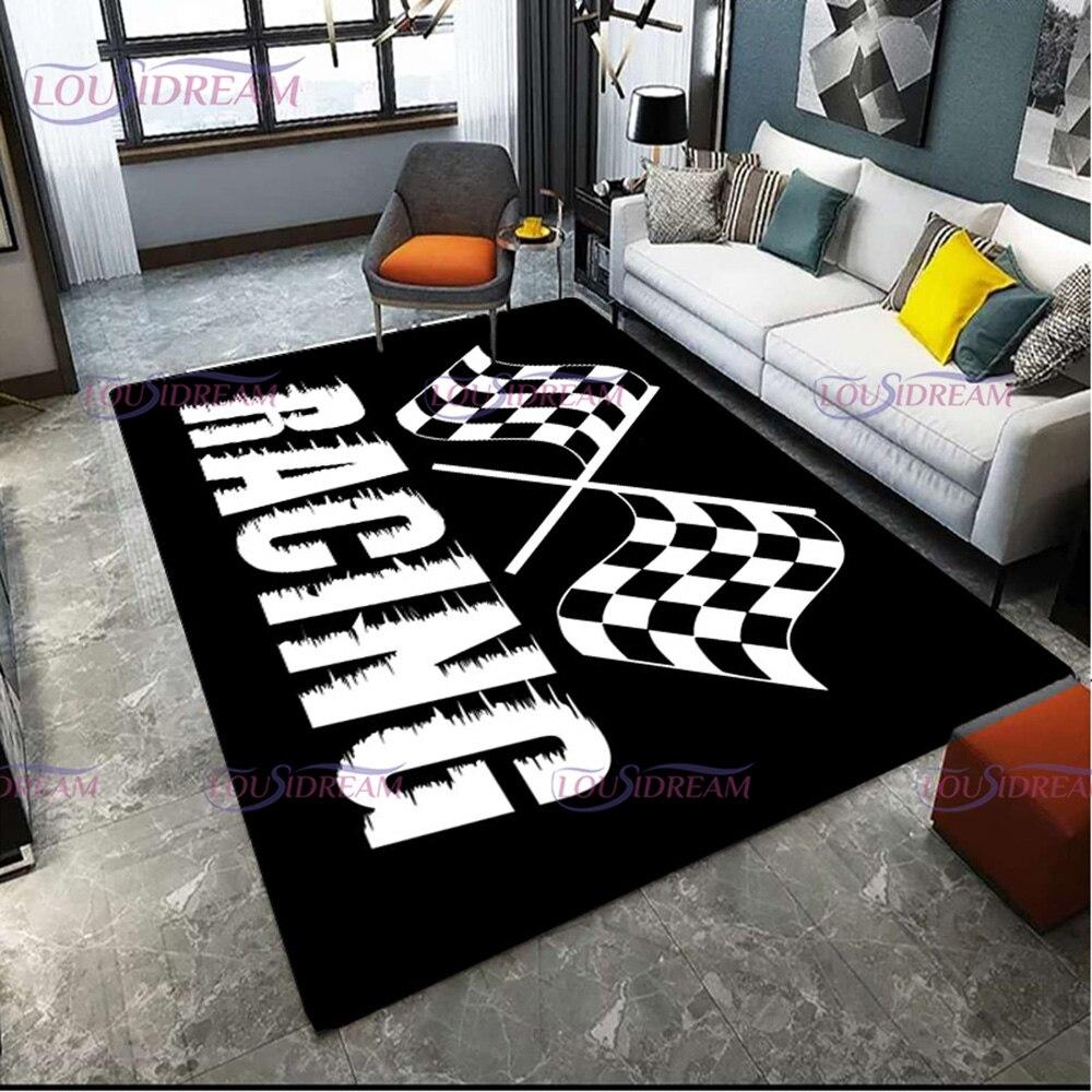 Tappeto Personalizzato con Motivo Alfabeto Moto Tappeto per Soggiorno Camera da Letto Tappetino per Porta Corridoio Bagno Antiscivolo