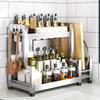 Stainless Steel 3-Tier Kitchen Storage Rack