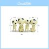 Enchanting 4pcs Cute Studio Ghibli Princess Mononoke Forest Spirit Elf Kodama Figures Collection