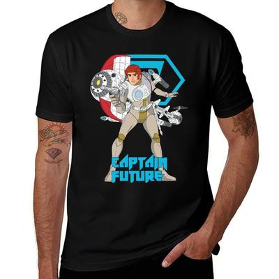 Tricou Mărime Mare Captain Curtis Newton Top Larg cu Mânecă Scurtă