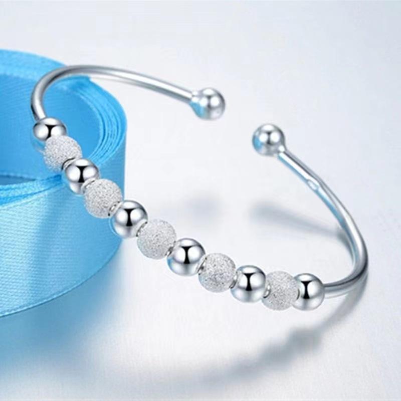 Original 925 Silver Charms Bangles For Women Luxury Design Sparking Gypsophila Star Bracelets Party Wedding Jewelry