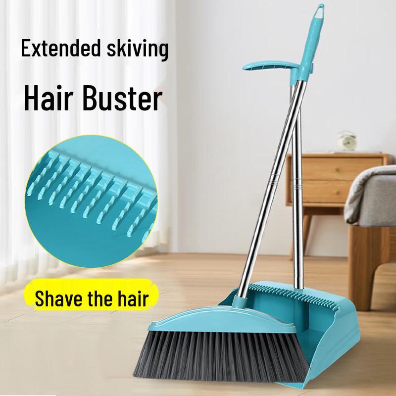 Soft-Bristle Broom and Dustpan Set