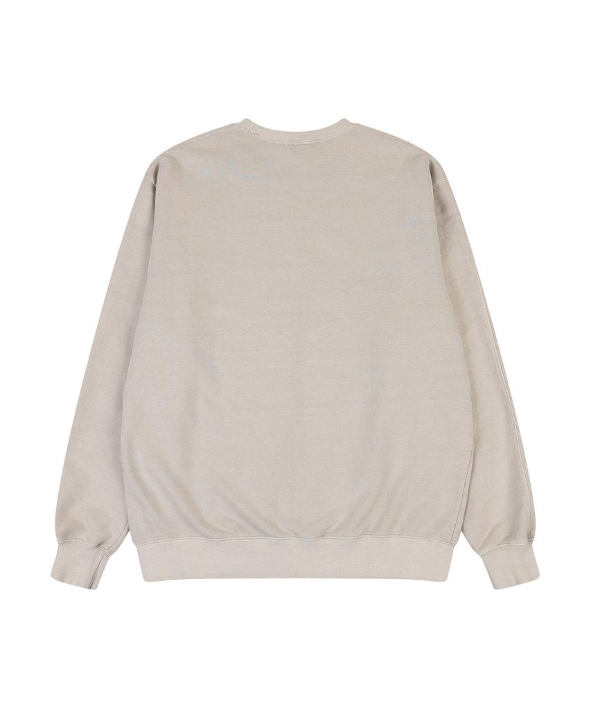 ADERNM Pigment Cut-Line Sweatshirt (Beige)