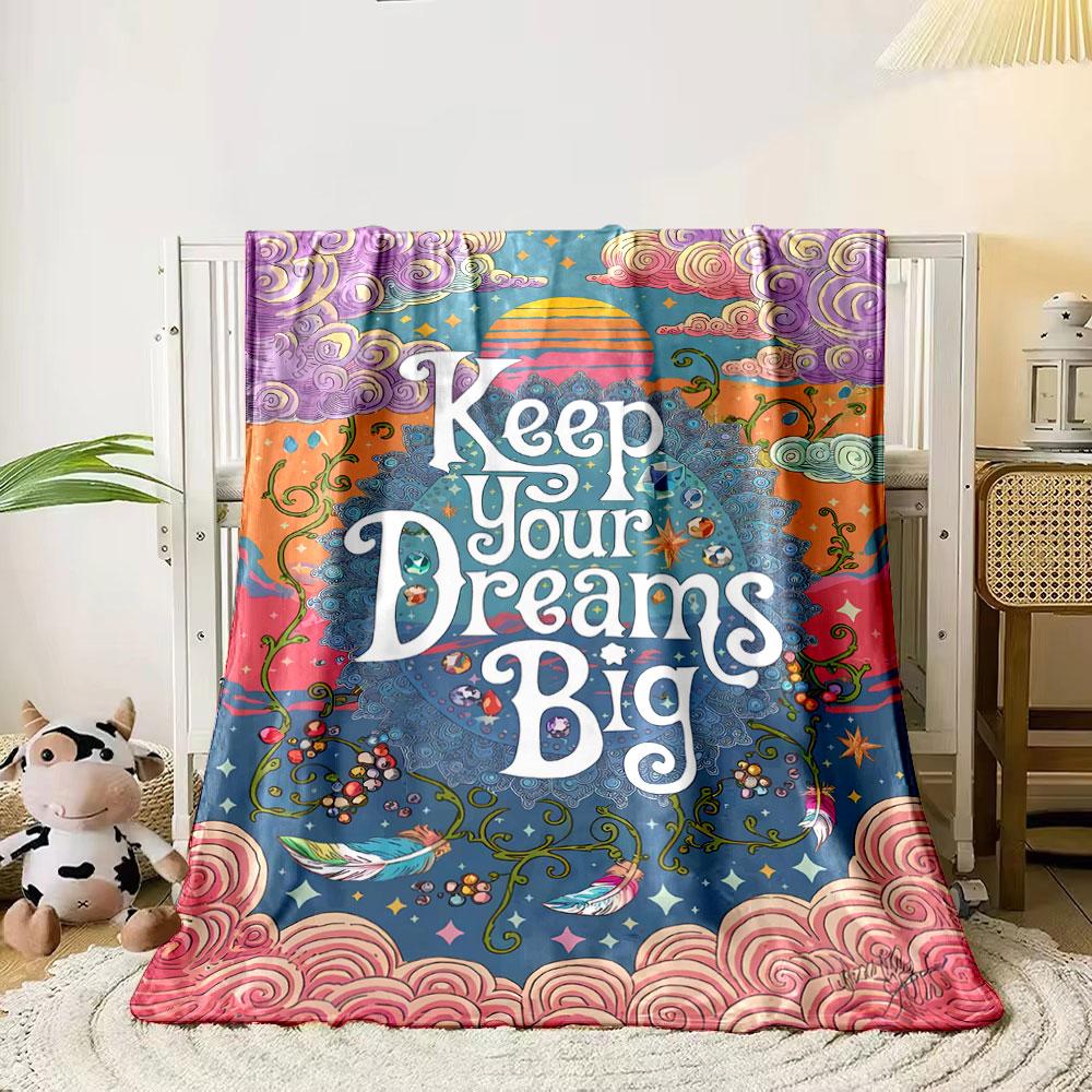 

The main pattern features whimsical clouds, vines, gems, and starry swirls. for all seasons blanket lunch break throw gift 80cm x 120cm