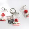 3 types of cherry tomato mini zipper pouch keychains (Option A)