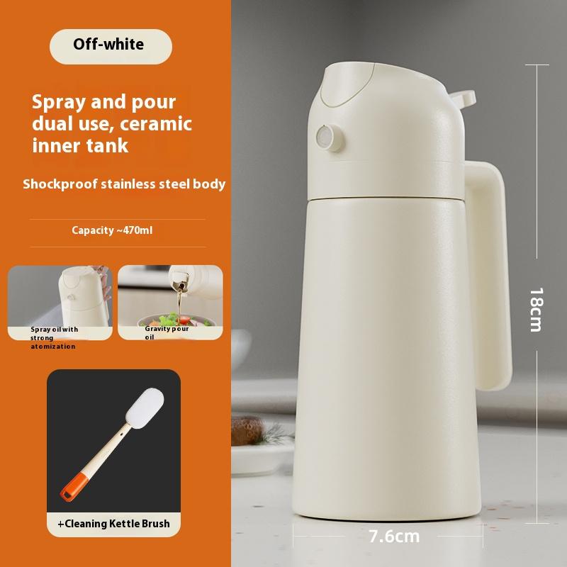 Gianxi Stainless Steel Spray Bottle Household Kitchen Oil Dual-Purpose Atomizing Spray Bottle Seasoning Bottle Oil Tank