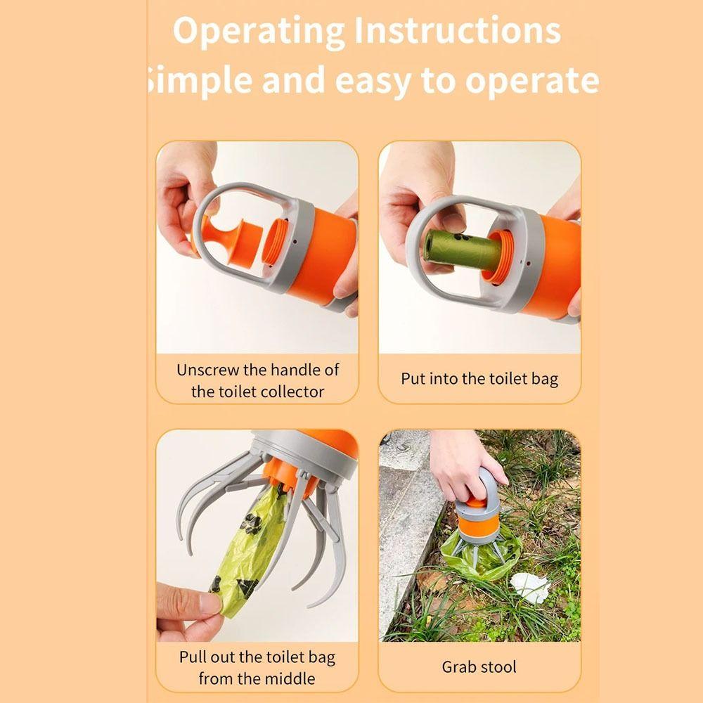Non-Breakable Dog Waste Picker Lightweight Poo Catcher Portable Poop Picking Up Clip  Walking