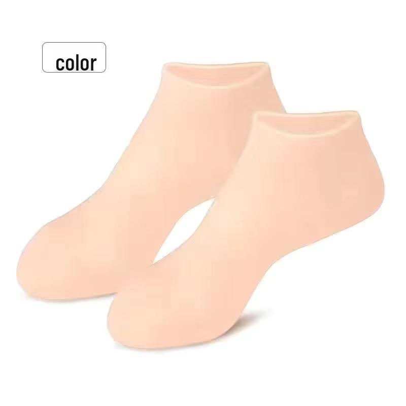 Kuru, Çatlamış Topuklar İçin Nemlendirici Silikon Topuk Koruyucuları - Kadınlar İçin Çatlama Önleyici Ayak Bakım Çorapları