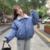Autumn Winter Thicken Warm Parka Women Casual Sweety Solid Color Big Pocket Loose Jackets Outwear