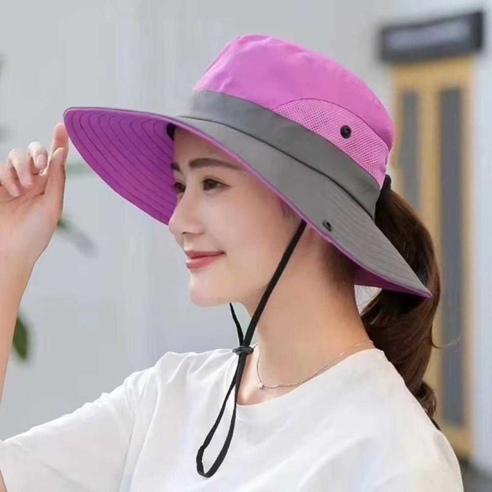 New Large Brim Summer Quick Drying Bucket Hats Breathable Adjustable Fishermen Caps Hiking Hat Outdoor Casual Cap