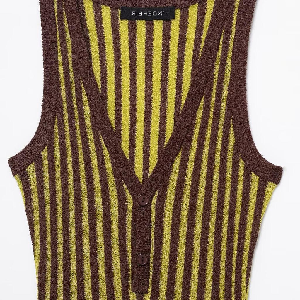 TAOP&ZA Women's Spring/Summer Striped Knit Dress