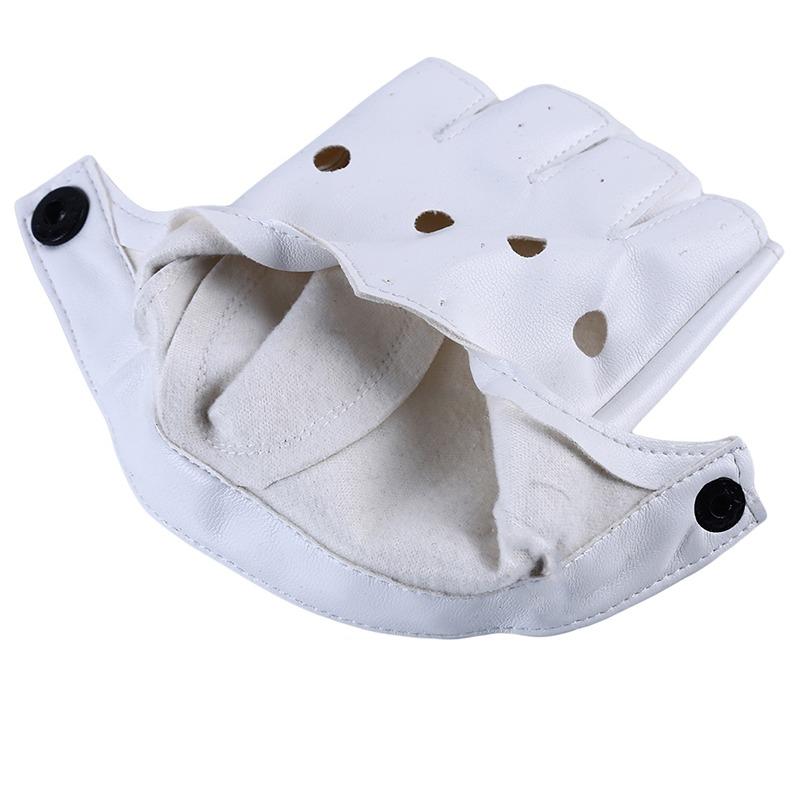 Rękawiczki PU z odkrytymi palcami Cosplay Punk Scena T Klub Nocny Rękawiczka Motocyklowa Miłość Street Dance Pole Dance Rękawiczki Lolita Moda Seksowna Rękawiczka Unisex