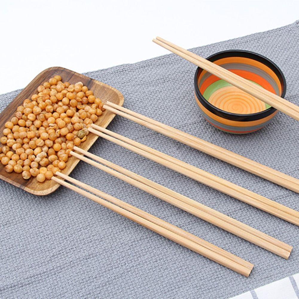 1pair No Paint Hotpot Chopsticks No Wax Anti-slip Chopsticks Bamboo Chopsticks Household