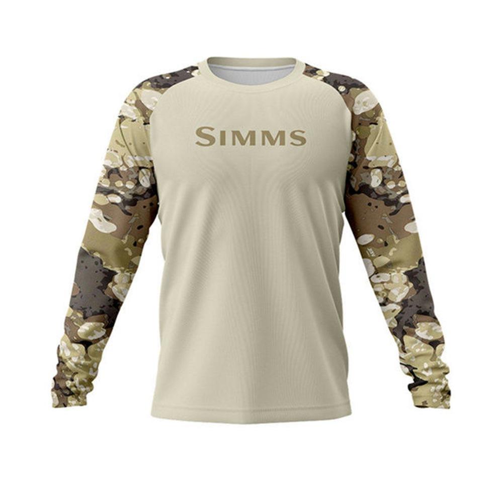 Simms long-sleeved T-shirt summer sunscreen clothes Luya fishing clothes upf50 + quick-drying breathable men's clothing new